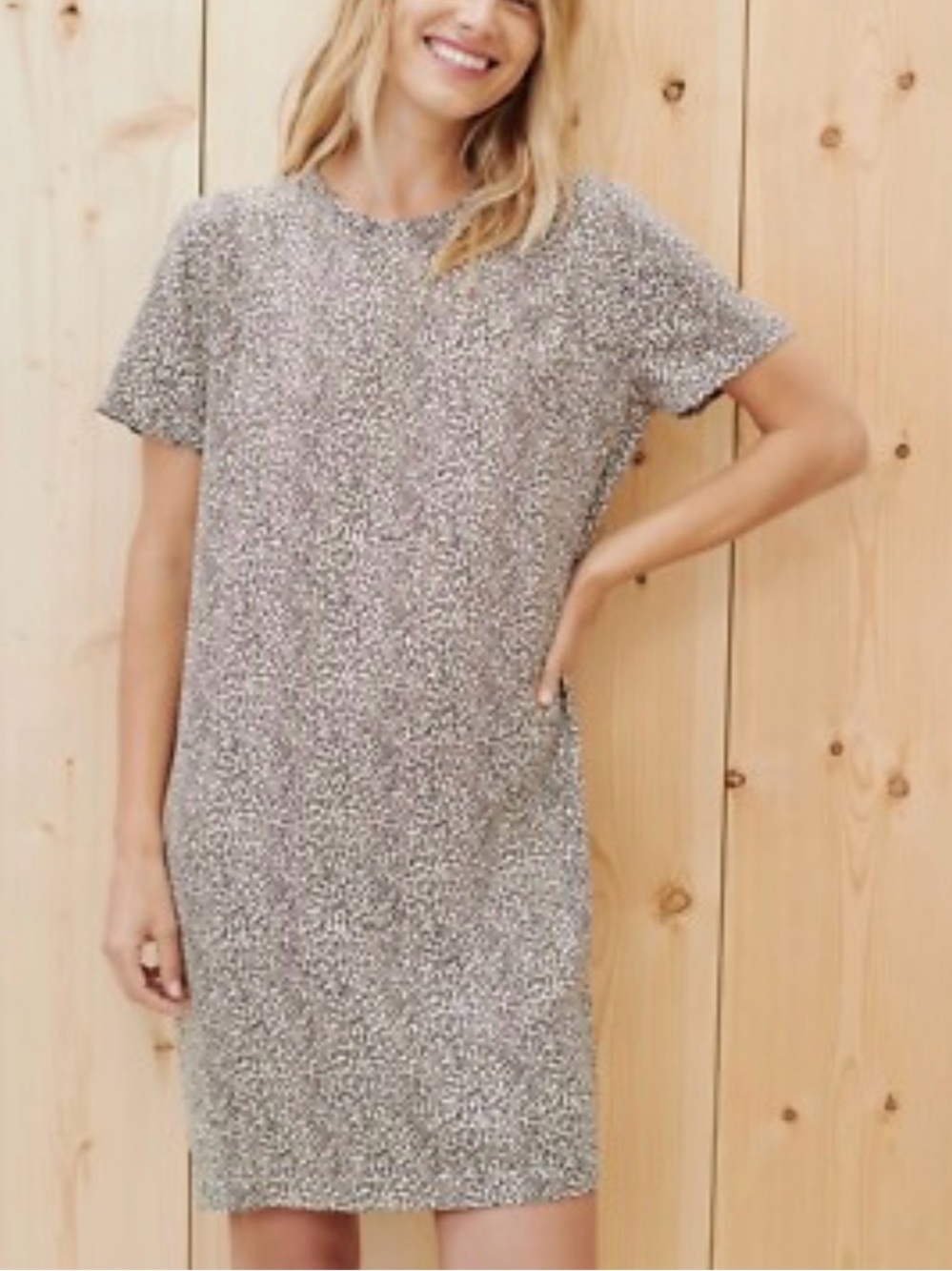 Jenni Kayne Leopard T-shirt Dress (Size S)